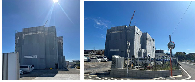 新病院の外側バリケード