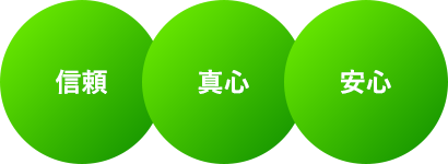 信頼 真心 安心
