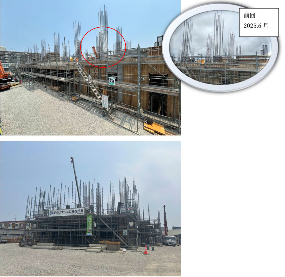 ひなた小田部病院工事進捗状況
